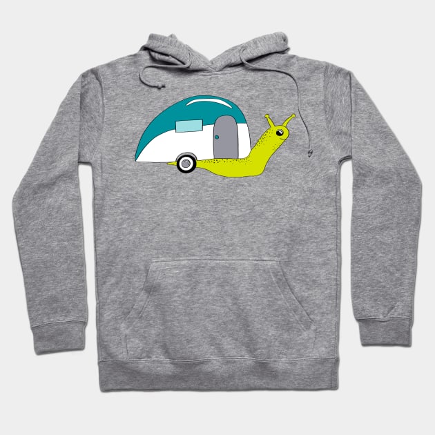 Snail Camper Hoodie by Alissa Carin